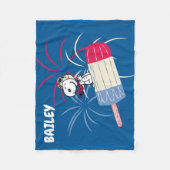 Snoopy van de vliegende luis op ijsPop Fleece Deken (Voorkant)