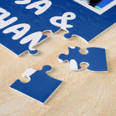 Snoopy van de vliegende luis op ijsPop Legpuzzel (Zijkant)