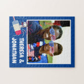 Snoopy van de vliegende luis op ijsPop Legpuzzel (Horizontaal)