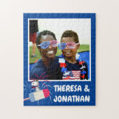 Snoopy van de vliegende luis op ijsPop Legpuzzel (Verticaal)