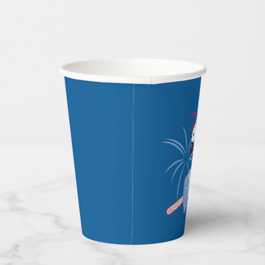 Snoopy van de vliegende luis op ijsPop Papieren Bekers (Rechts)