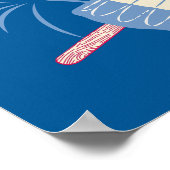 Snoopy van de vliegende luis op ijsPop Poster (Hoek)