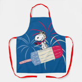 Snoopy van de vliegende luis op ijsPop Schort (Voorkant)