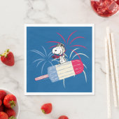 Snoopy van de vliegende luis op ijsPop Servet (Insitu)