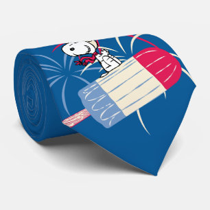 Snoopy van de vliegende luis op ijsPop Stropdas