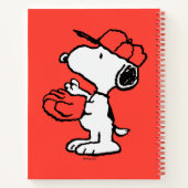Snoopy Varsity Sport Baseball Notitieboek (Achterkant)