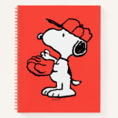 Snoopy Varsity Sport Baseball Notitieboek (Voorkant)