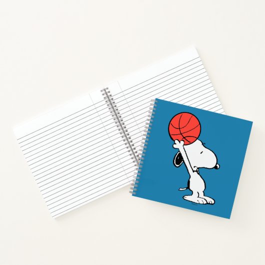 Snoopy Varsity Sport Basketball Notitieboek (Binnen)