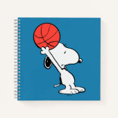 Snoopy Varsity Sport Basketball Notitieboek (Voorkant)