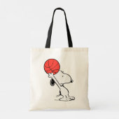 Snoopy Varsity Sport Basketball Tote Bag (Achterkant)