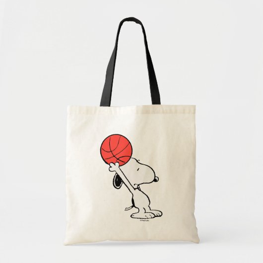 Snoopy Varsity Sport Basketball Tote Bag (Voorkant)