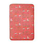 Snoopy Varsity Sportpatroon Badmat (Voorkant Verticaal)