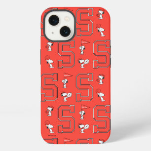Snoopy Varsity Sportpatroon iPhone 13 Hoesje