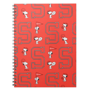 Snoopy Varsity Sportpatroon Notitieboek