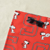 Snoopy Varsity Sportpatroon Strandlaken (In situ)