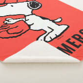 Snoopy Varsity Sports Baseball | Add Your Name Sherpa Deken (3/4)