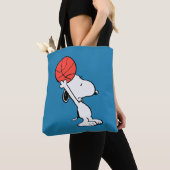 Snoopy Varsity Sports Basketball Tote Bag (Dichtbij)