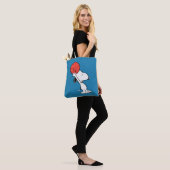 Snoopy Varsity Sports Basketball Tote Bag (Op model)