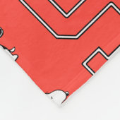 Snoopy Varsity Sports Fleece Deken (Hoek)