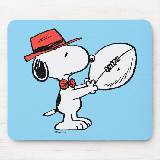 Snoopy Varsity Sports Football Muismat (Voorkant)