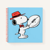 Snoopy Varsity Sports Football Notitieboek (Voorkant)