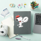 Snoopy Varsity Sports Football Sticker (iPad Cover)