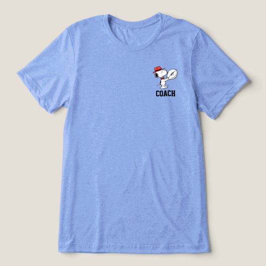 Snoopy Varsity Sports Football Tri-Blend Shirt (Design voorkant)