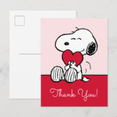 Snoopy | Verjaardagskaart voor een babyfeestje voo Briefkaart (Voorkant / Achterkant)