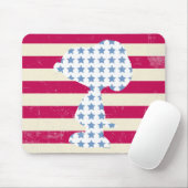 Snoopy Vintage Stars & Stripes Muismat (Met muis)