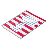 Snoopy Vintage Stars & Stripes Notitieboek (Linkerzijde)