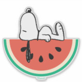 Snoopy Watermeloen Dromen Sticker (Voorkant)