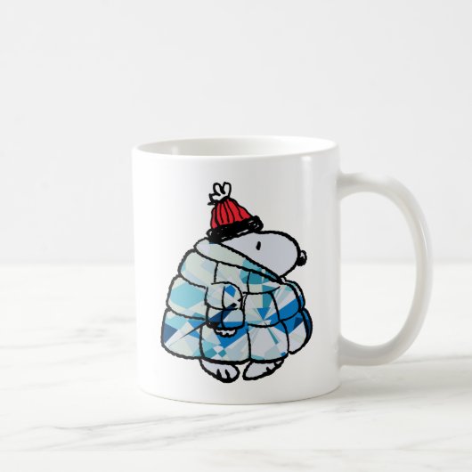 Snoopy Winter Gem Puffer Jacket Coffee Mug Koffiemok (Rechts)