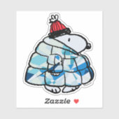 Snoopy Winter Gem Puffer Jacket Sticker (Vel)