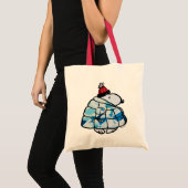 Snoopy Winter Gem Puffer Jacket Tote Bag (Voorkant (product))
