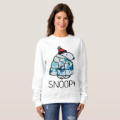 Snoopy Winter Gem Puffer Jas Sweatshirt (Voorkant volledig)