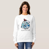 Snoopy Winter Gem Puffer Jas Sweatshirt (Voorkant volledig)