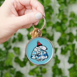 Snoopy Winter in Donsjas Sleutelhanger