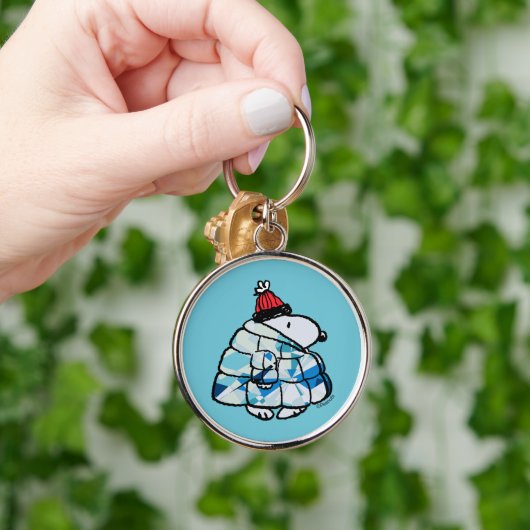 Snoopy Winter in Donsjas Sleutelhanger (Hand)