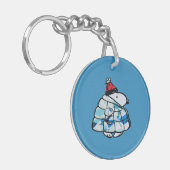 Snoopy Winter in Jasjas Sleutelhanger (Voorkant Links)