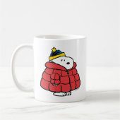 Snoopy Winter in Puffer Coat Koffiemok (Links)