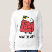 Snoopy Winter in Puffer Coat Sweatshirt (Voorkant)