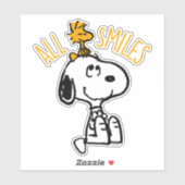 Snoopy & Woodstock - Alle glimlach Sticker (Vel)