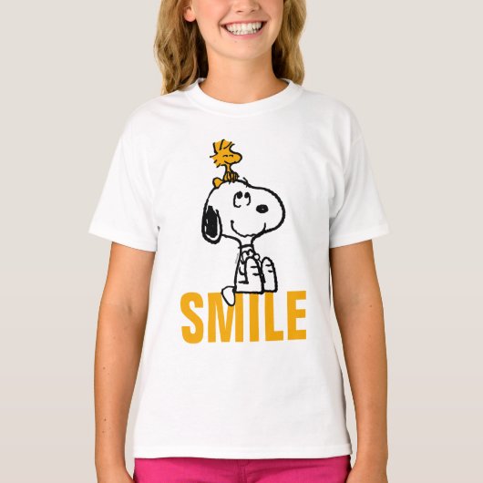 Snoopy & Woodstock - Alle glimlach T-shirt (Voorkant)