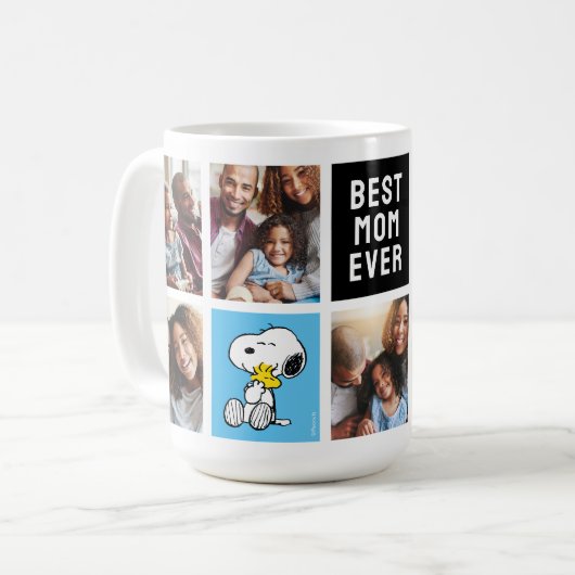 Snoopy & Woodstock | Beste Moeder ooit Collage Koffiemok (Voorkant links)