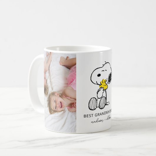 Snoopy & Woodstock | Beste oma - Foto Koffiemok (Voorkant links)