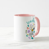 Snoopy & Woodstock Bloem Knuffel Leraar Mok (Voorkant rechts)