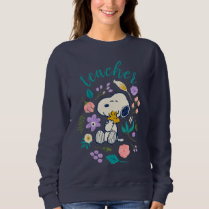 Snoopy & Woodstock Bloem Knuffel Leraar Trui