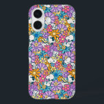 Snoopy & Woodstock Bloempatroon iPhone 16 Hoesje<br><div class="desc">Bekijk dit groovy Peanuts patroon met Snoopy en Woodstock.</div>