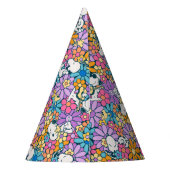 Snoopy & Woodstock Bloempatroon Feesthoedjes (Achterkant)