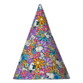 Snoopy & Woodstock Bloempatroon Feesthoedjes (Rechts)